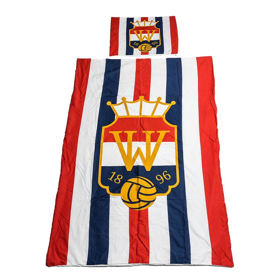 Willem II Dekbedovertrek  - Rood/Wit/Blauw