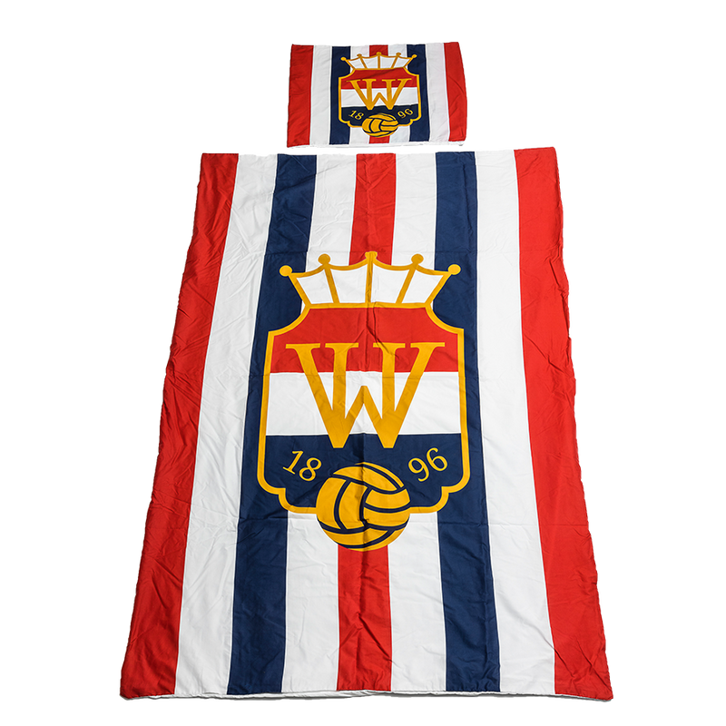 Willem II Dekbedovertrek  - Rood/Wit/Blauw