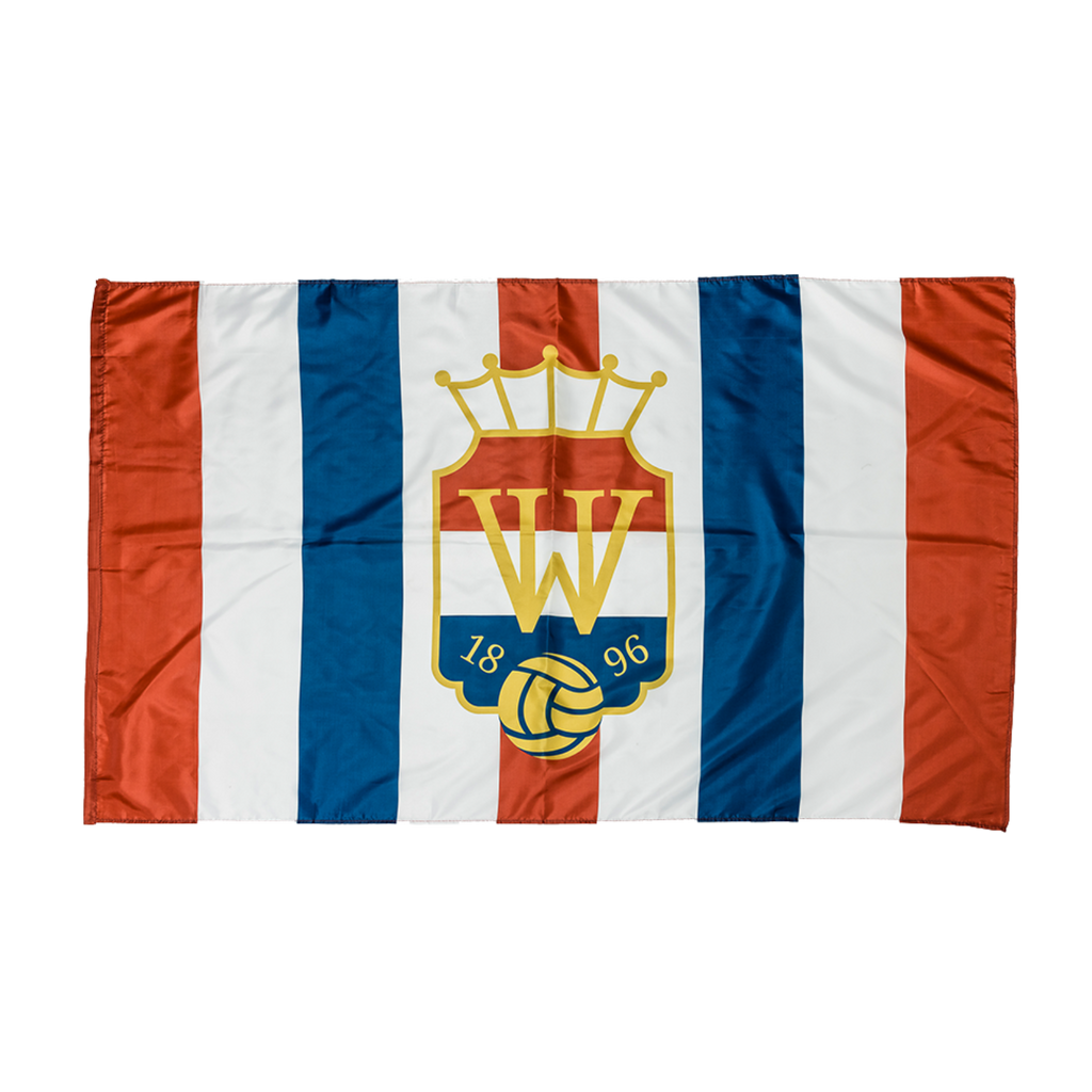 Willem II Vlag - Rood/Wit/Blauw