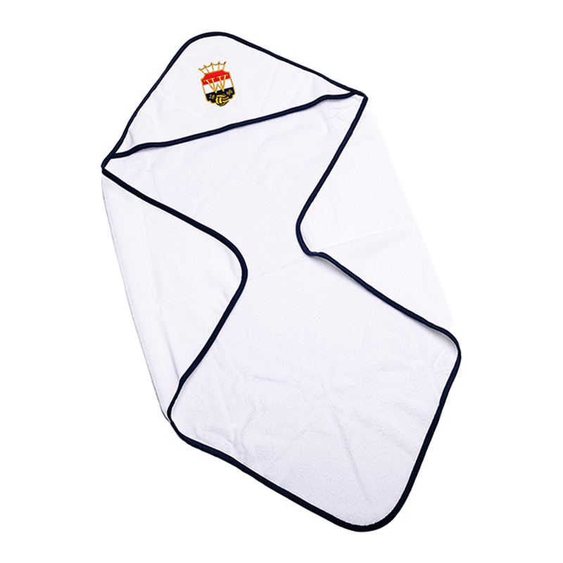 Willem II Baby Badcape - Wit/Navy